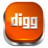 Digg Red 3 Icon